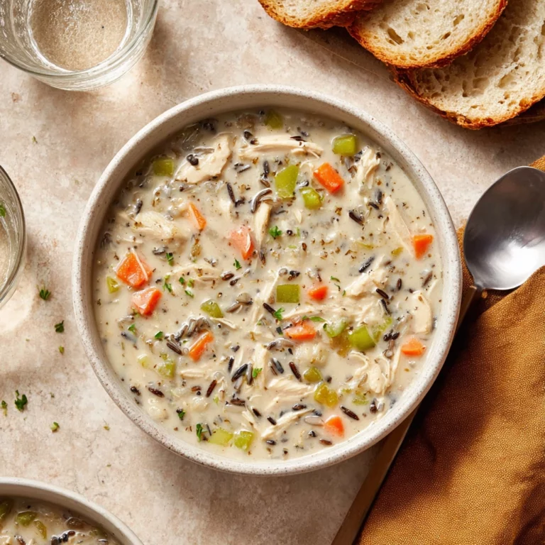 creamy chicken and wild rice soup