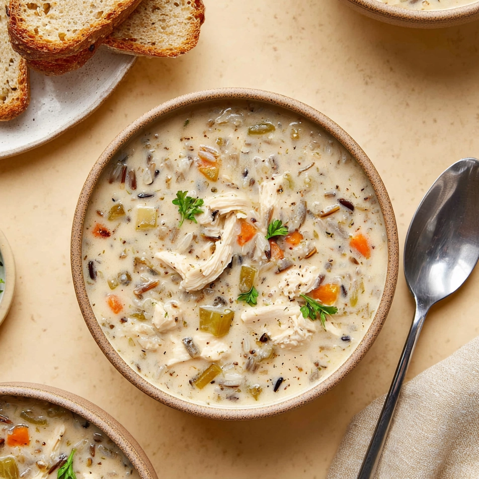 creamy chicken and wild rice soup