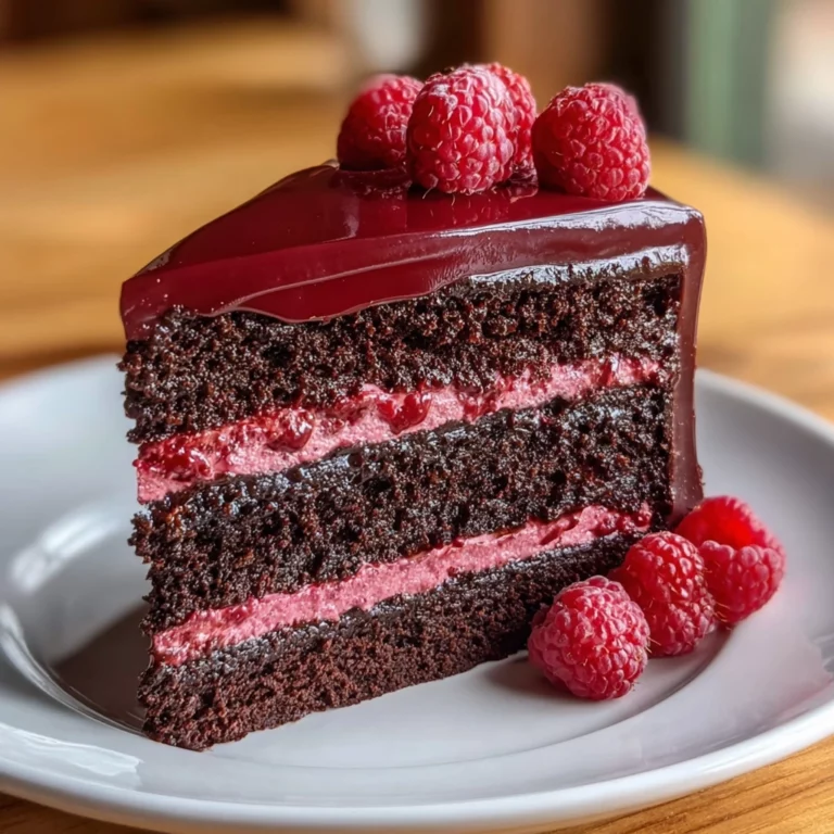 dark chocolate raspberry mousse cake