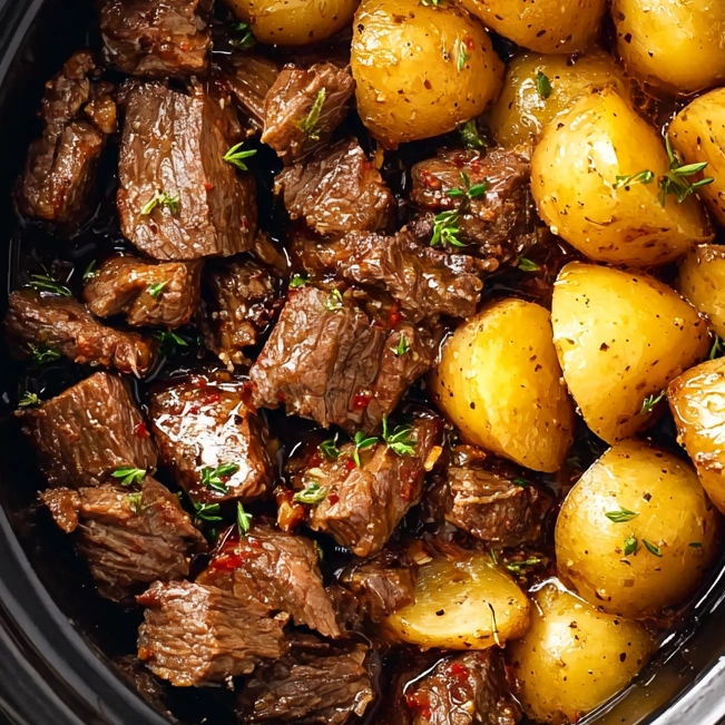 garlic butter beef bites