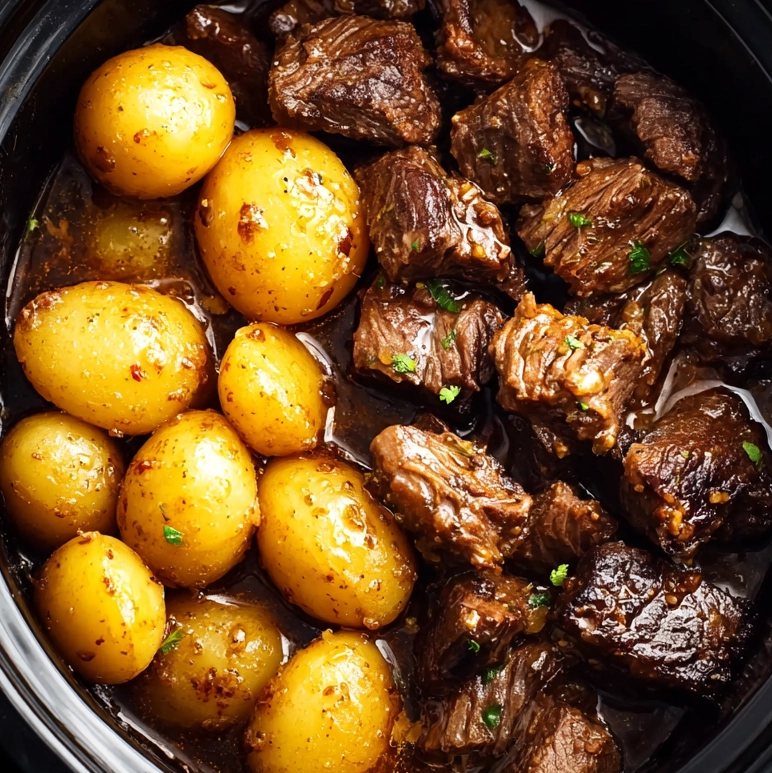 garlic butter beef bites