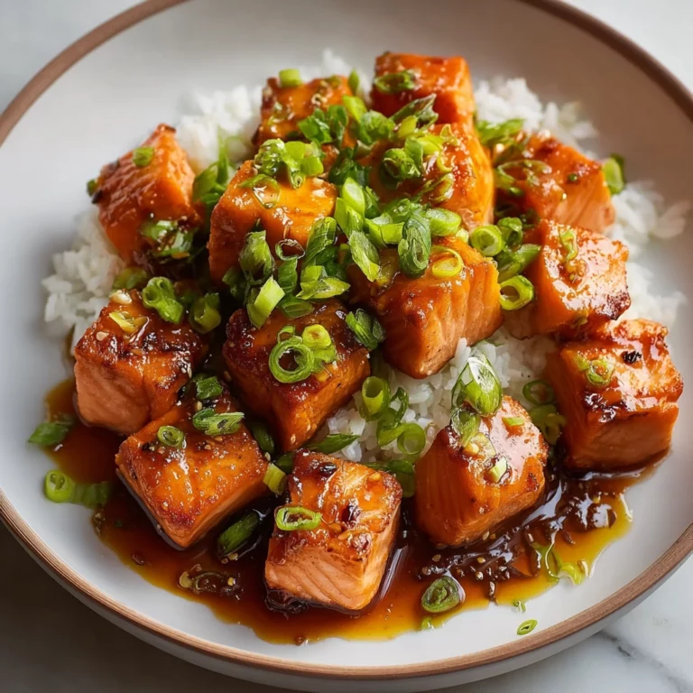honey garlic salmon bites