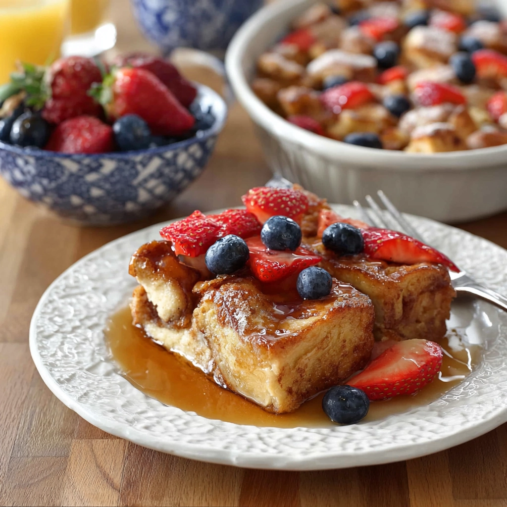 Make Ahead French Toast Casserole: A Berry-Loaded Brunch Delight 5 make ahead french toast casserole Serving