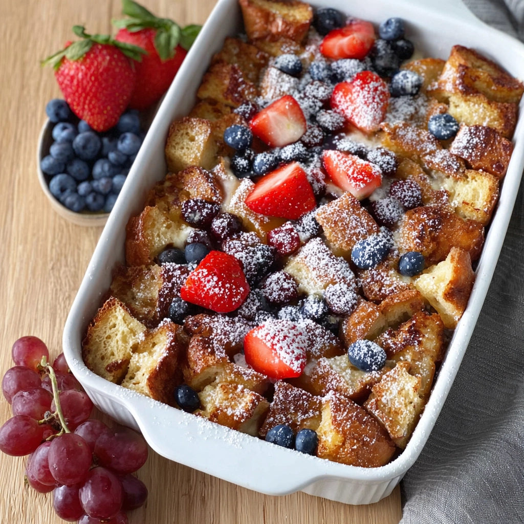 Make Ahead French Toast Casserole: A Berry-Loaded Brunch Delight 3 make ahead french toast casserole