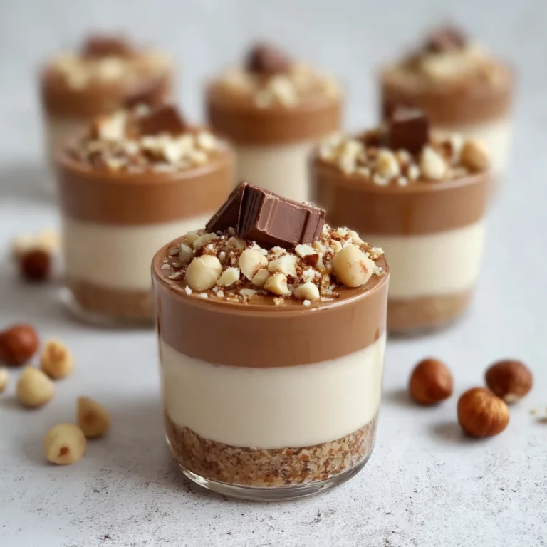mini kinder bueno cheesecakes
