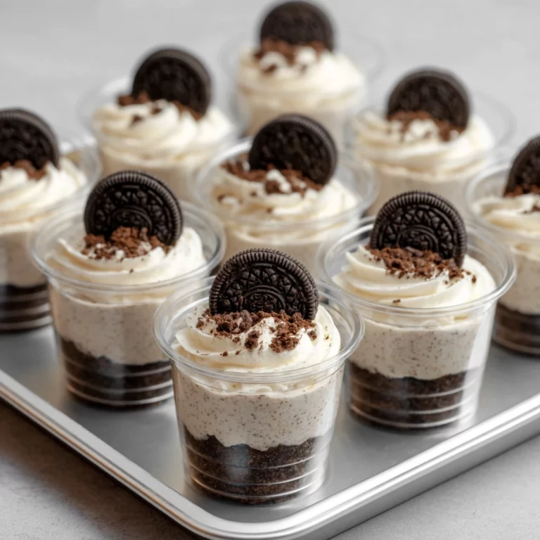 mini oreo dessert cups