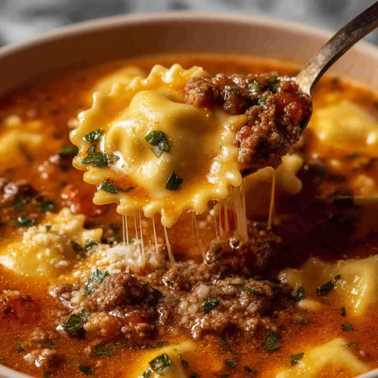 One Pot Lasagna Soup