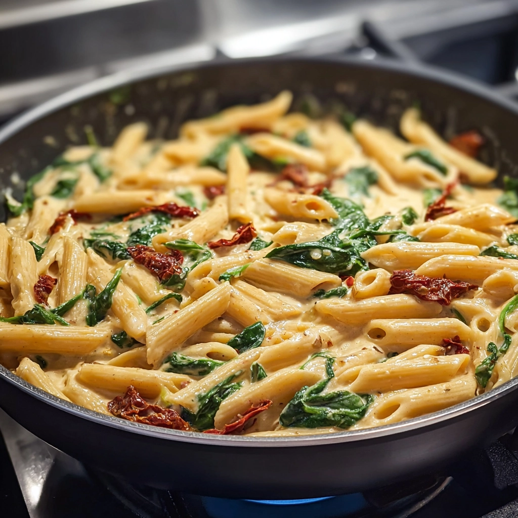 one pot spinach tomato pasta