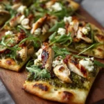Pesto Chicken Flatbread