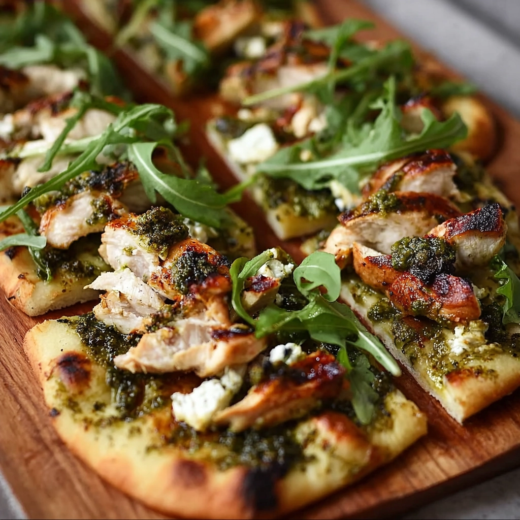 Pesto Chicken Flatbread