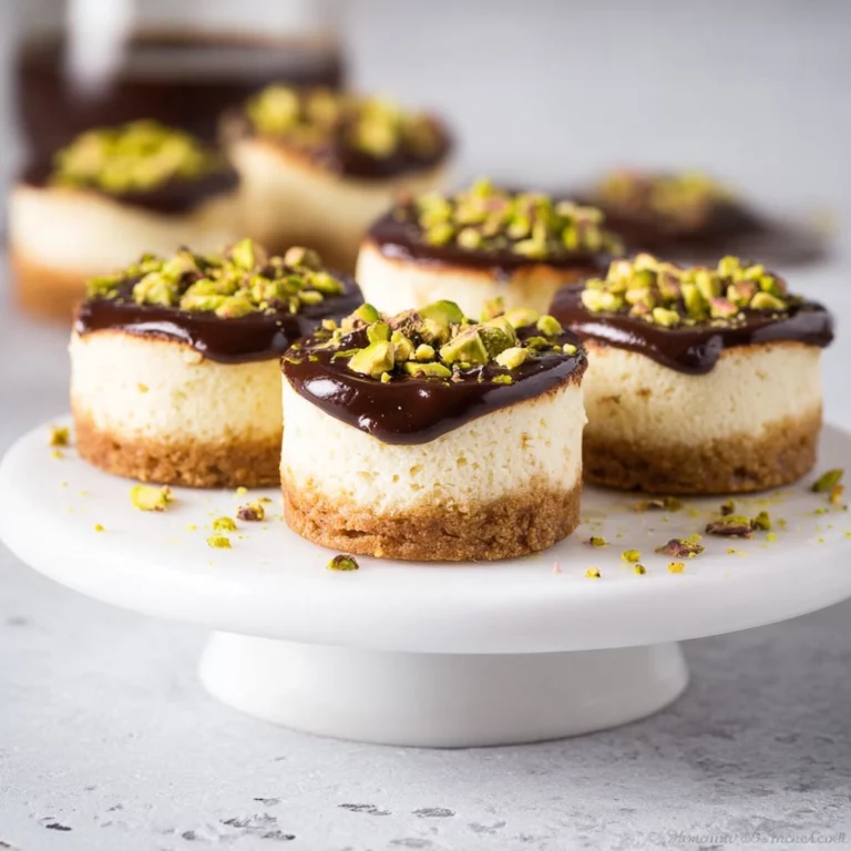 pistachio coffee mini cheesecakes