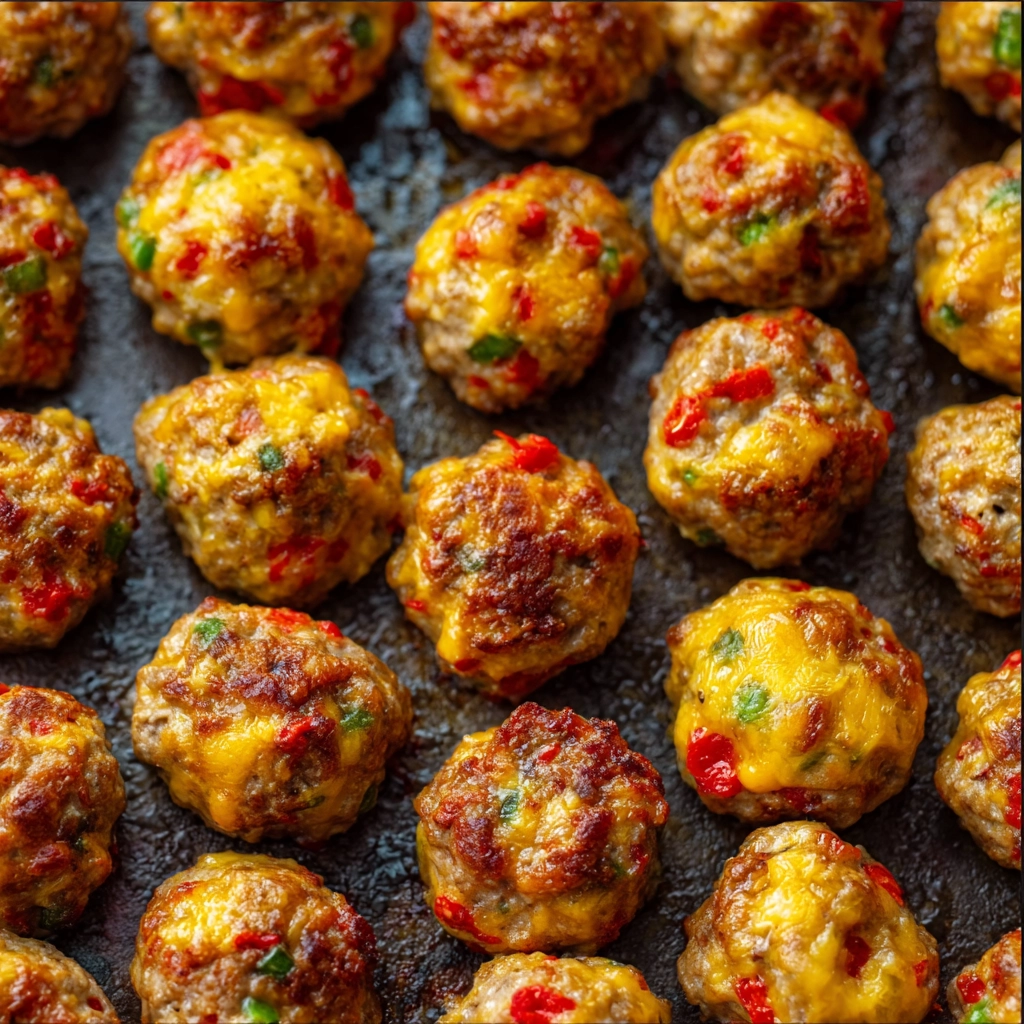Rotel Sausage Balls: The Ultimate Cheesy Party Appetizer Everyone Loves 5 rotel sausage balls Step