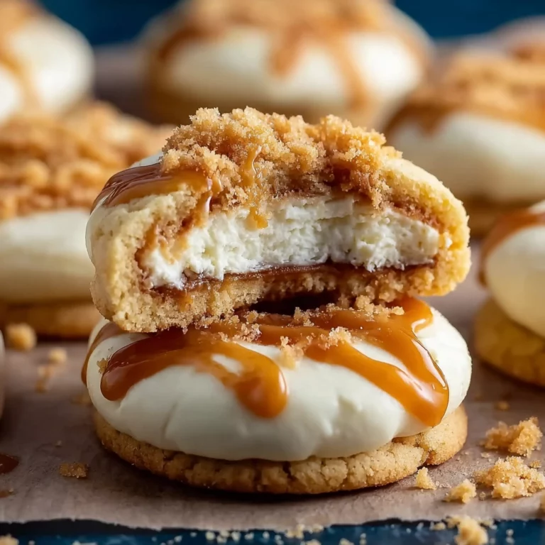 salted caramel cheesecake cookies