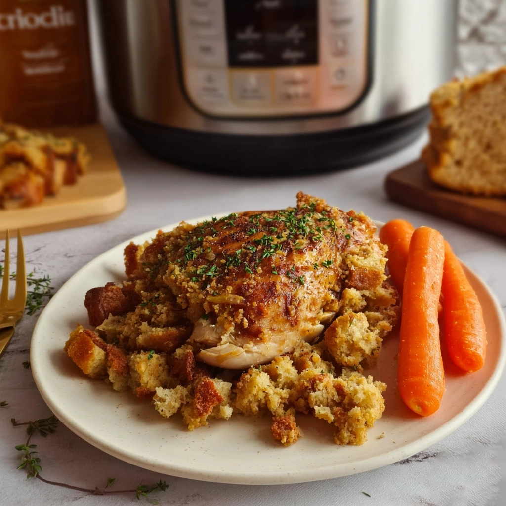 Slow Cooker Chicken and Stuffing: A Comforting Throwback Dinner 5 slow cooker chicken and stuffing