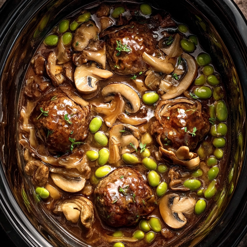 slow cooker salisbury steak