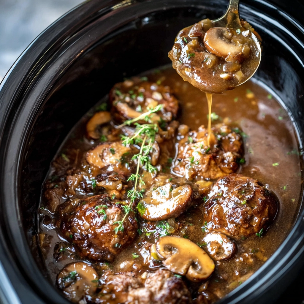 Slow Cooker Salisbury Steak