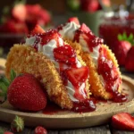 Strawberry Crunch Cheesecake Tacos