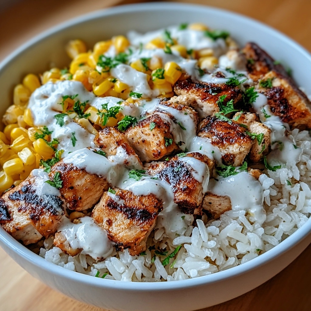 Street Corn Chicken Rice Bowl