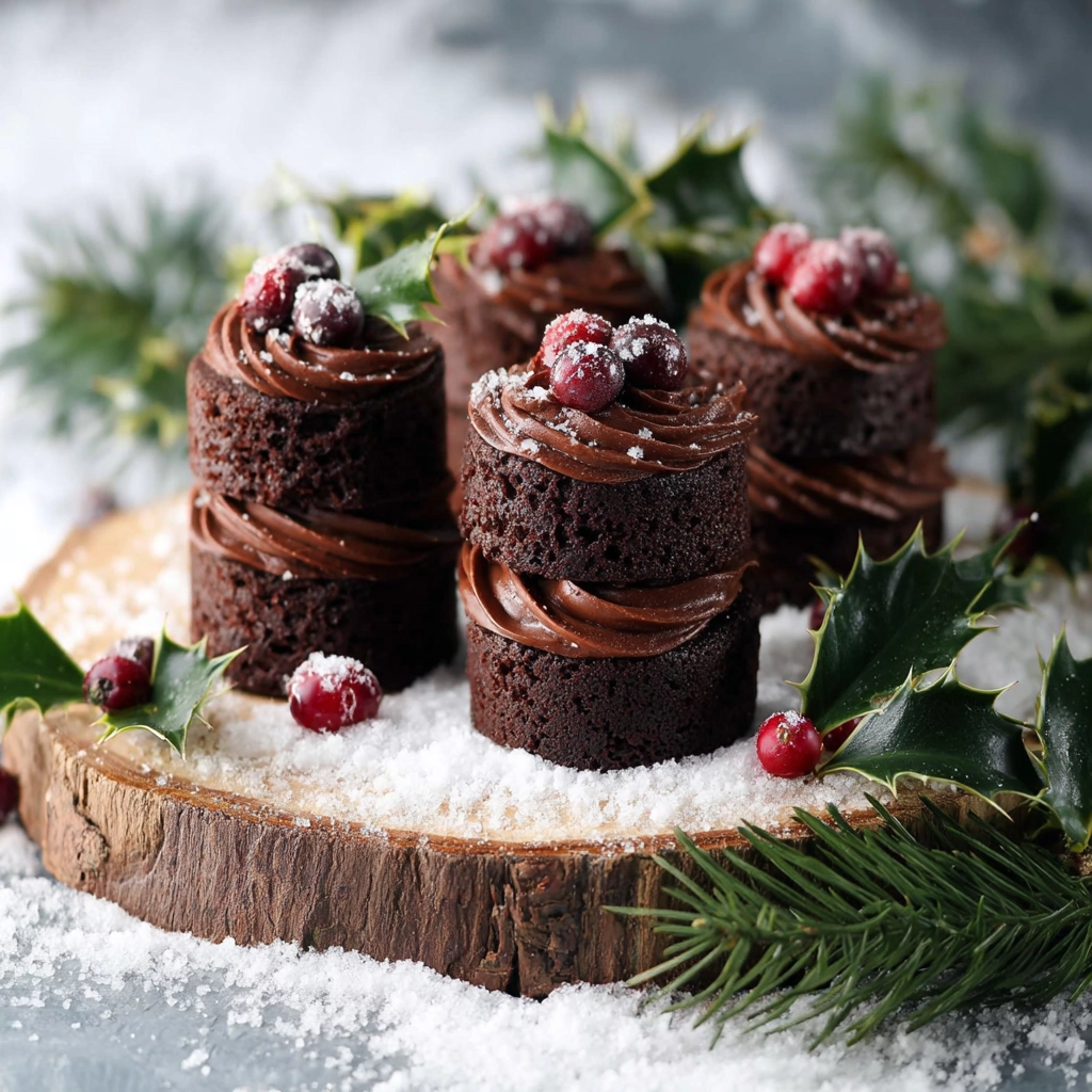 vegan gingerbread mini cakes