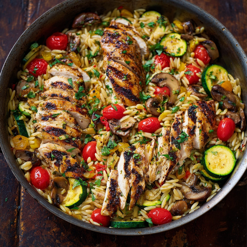 Balsamic Chicken Orzo