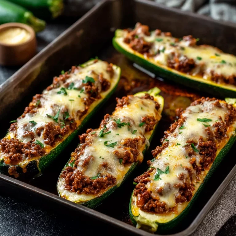 Beef Zucchini Boats