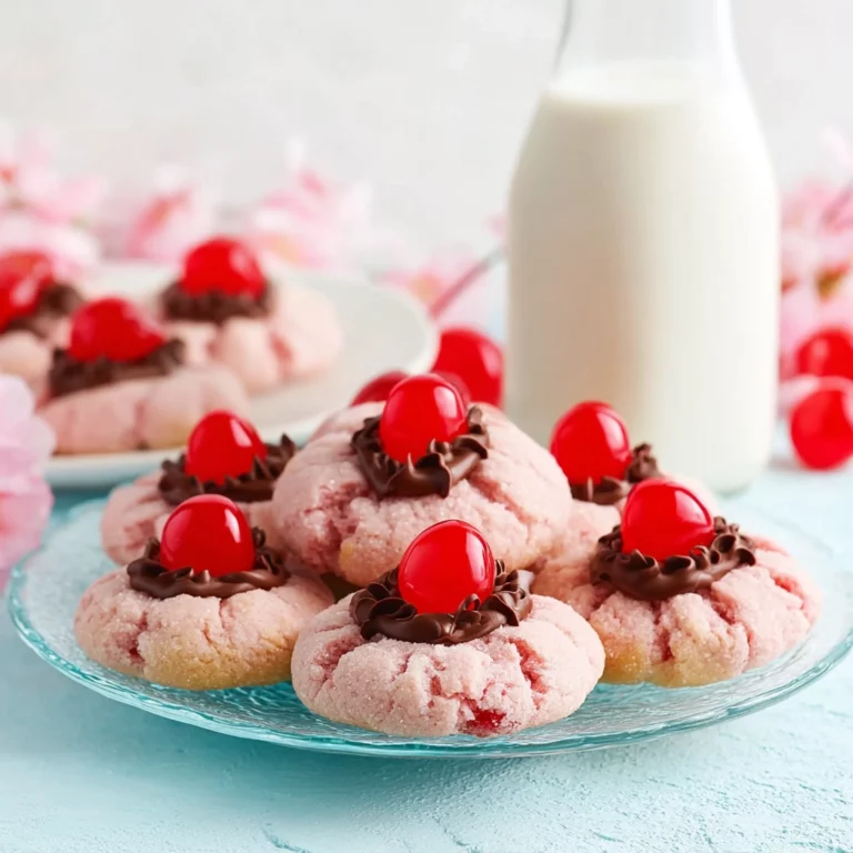 Chocolate Cherry Blossom Cookies