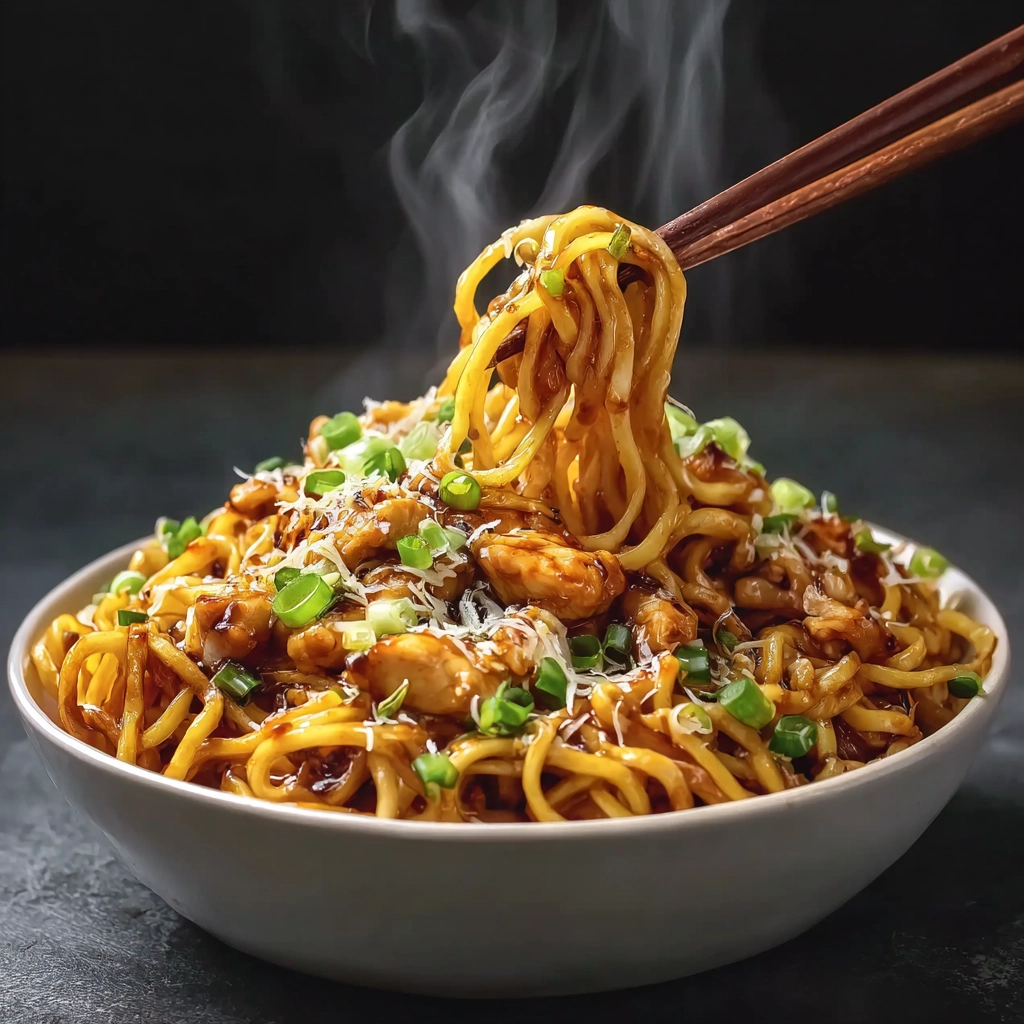 Garlic Chicken Noodles