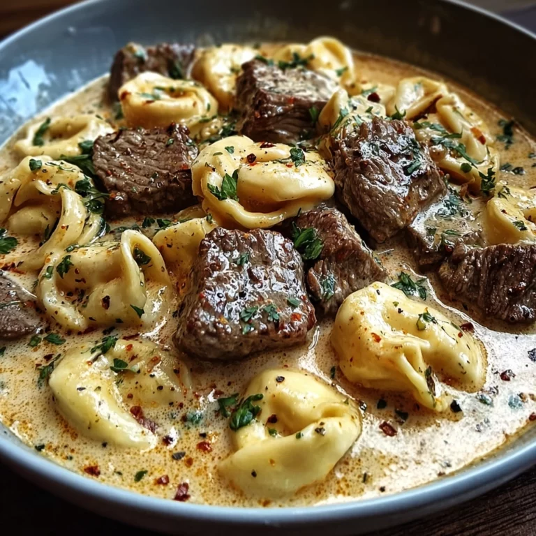 Garlic Steak Tortellini