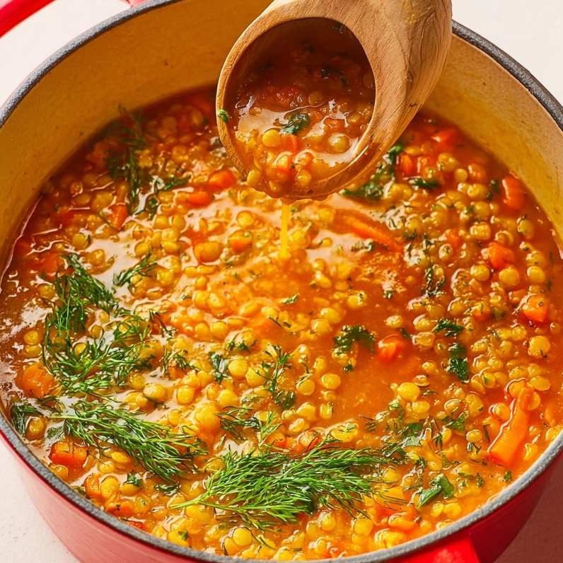 Mediterranean Red Lentil Soup