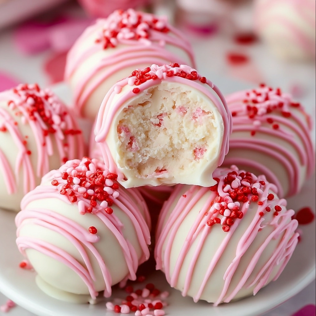Strawberry Cake Truffles