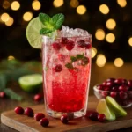 Vanilla Cranberry Crush Mocktail