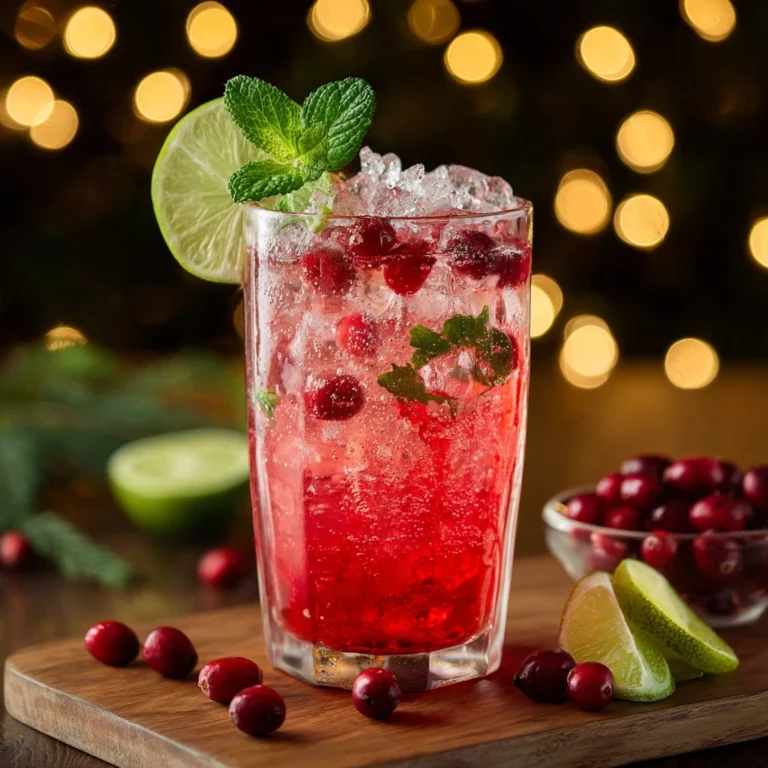 Vanilla Cranberry Crush Mocktail