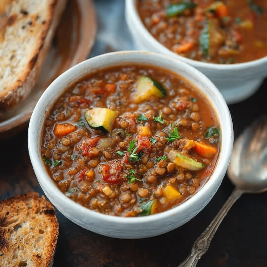 Vegetable Lentil Soup – Hearty, Simple, and Comforting 4 Vegetable Lentil Soup