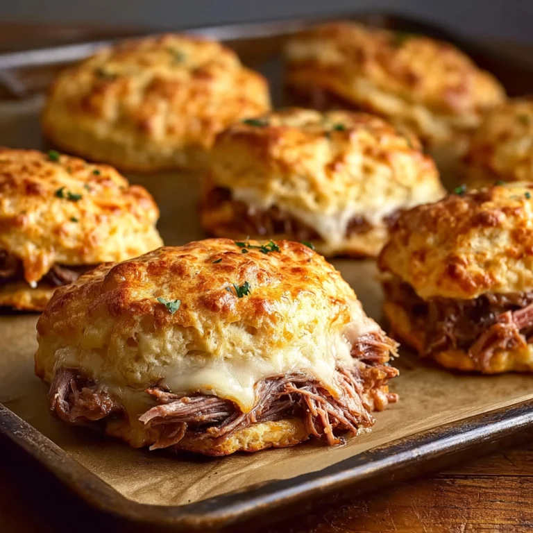 Baked French Dip Biscuits