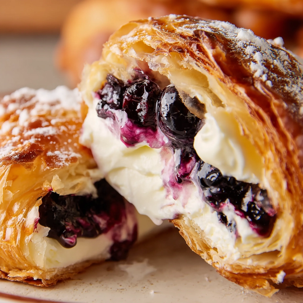 Berries and Cream Croissants – Elegant Brunch Favorite 4 Berries and Cream Croissants