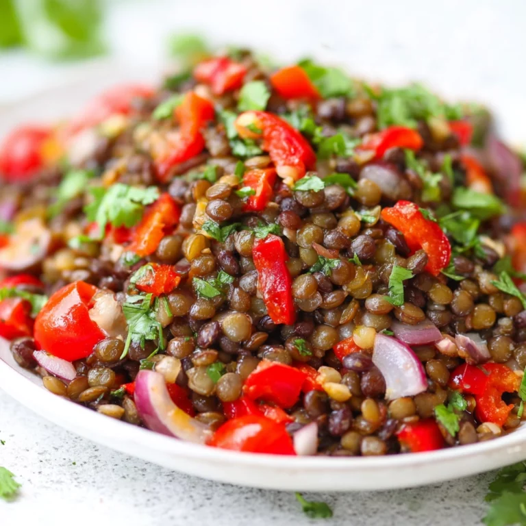 Black Bean Lentil Salad