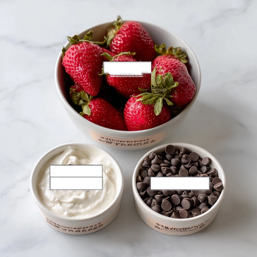 Chocolate Strawberry Yogurt Bites (Easy, No-Bake Frozen Treat) 4 Chocolate Strawberry Yogurt Bites ingrediants