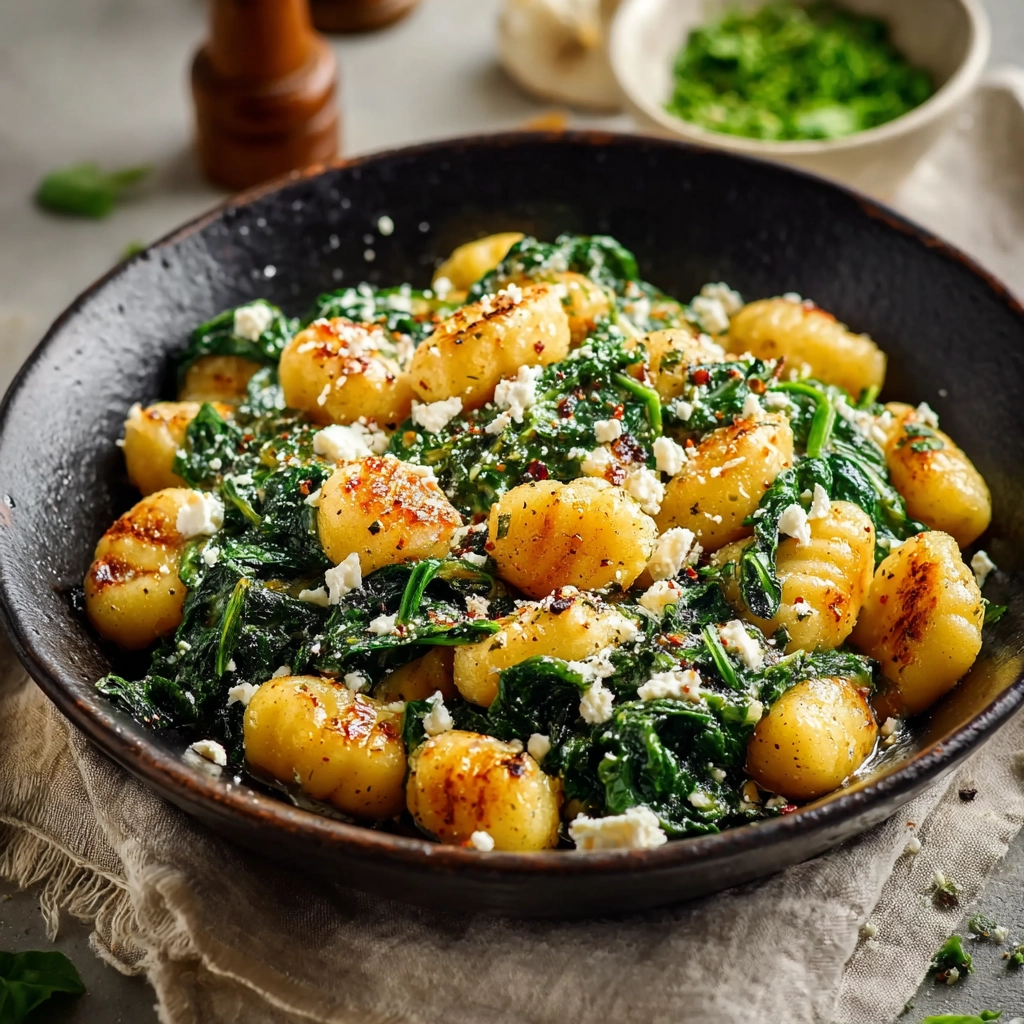 Creamy Spinach Gnocchi