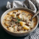 Crockpot Potato Hamburger Soup