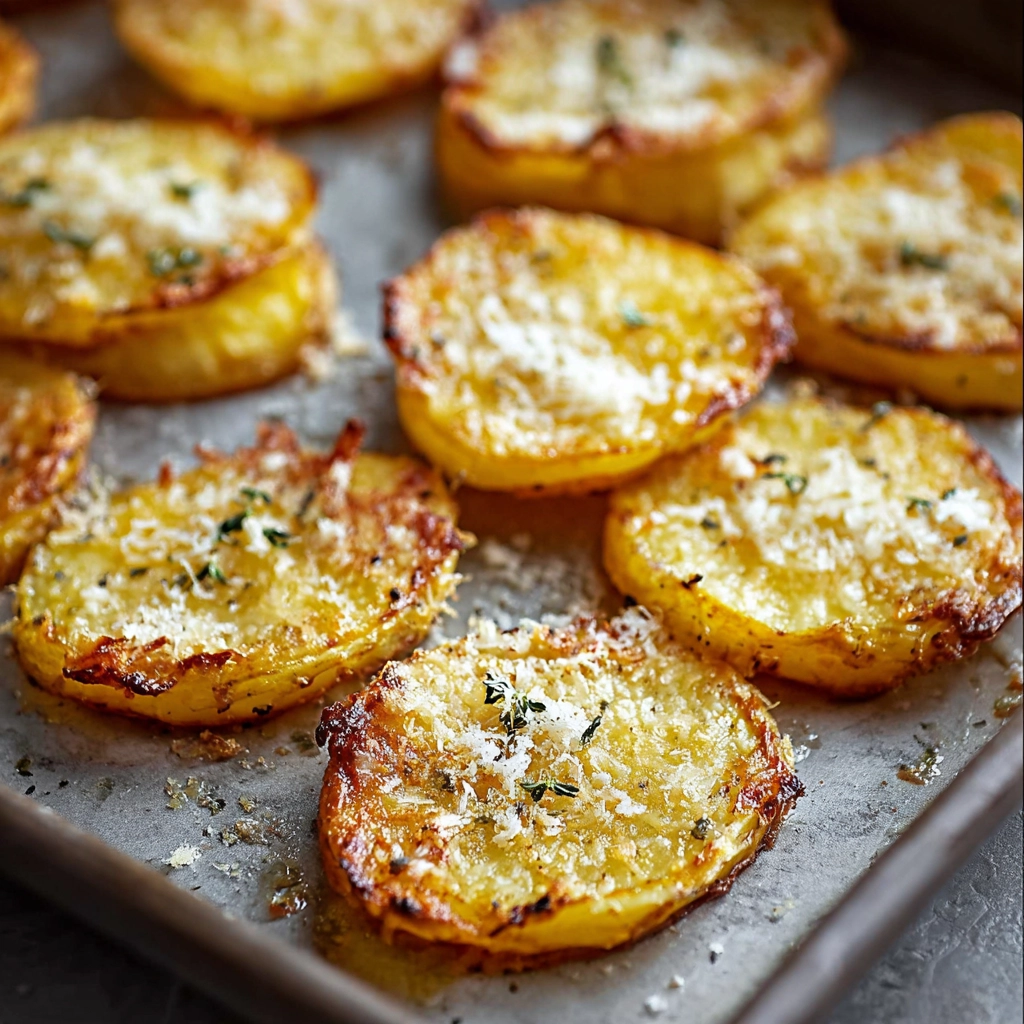Garlic Parmesan Smashed Potatoes 4 Garlic Parmesan Smashed Potatoes