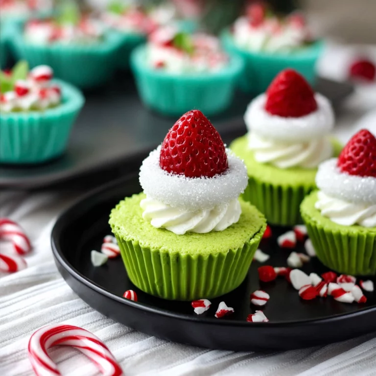 Grinch Mini Cheesecakes