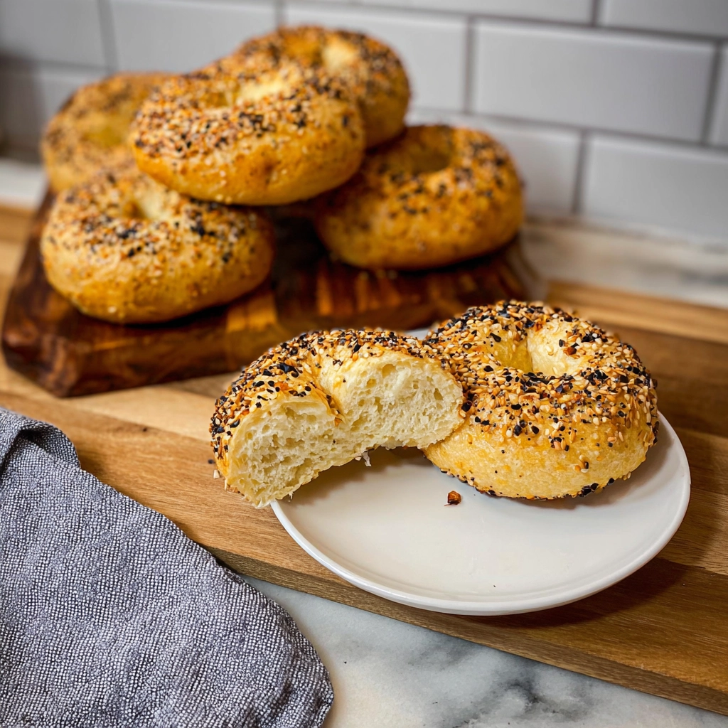 High Protein Greek Yogurt Bagels