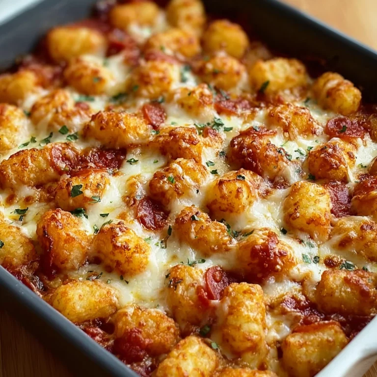 Pizza Tot Casserole