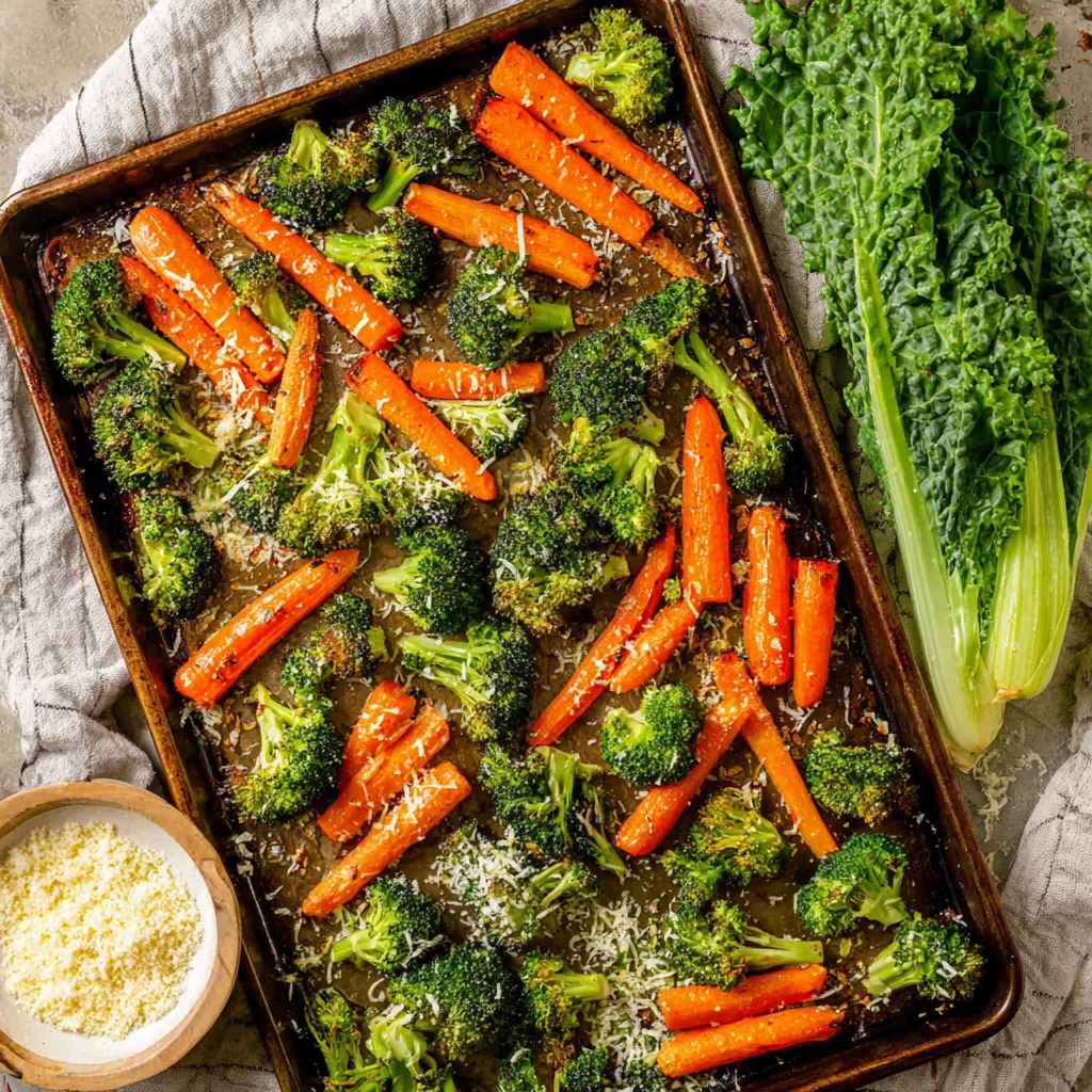 Roasted Broccoli and Carrots