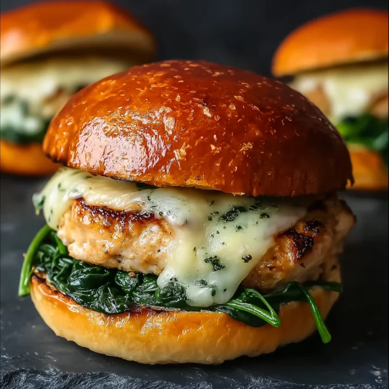 Spinach Chicken Burgers