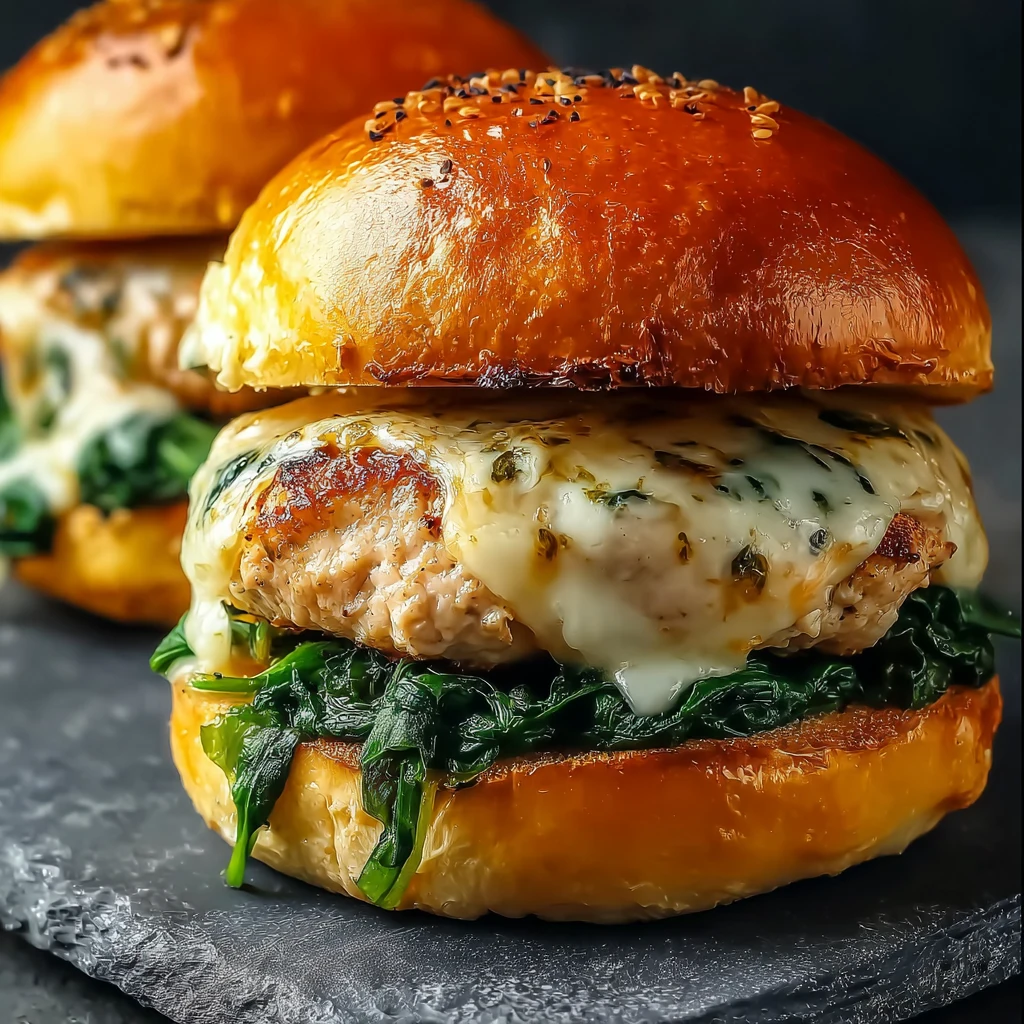 Spinach Chicken Burgers