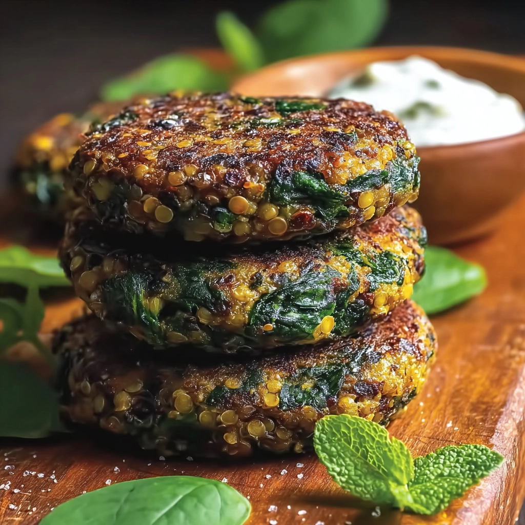 Spinach Lentil Burgers That Are Crispy, Healthy, and Easy 3 Spinach Lentil Burgers