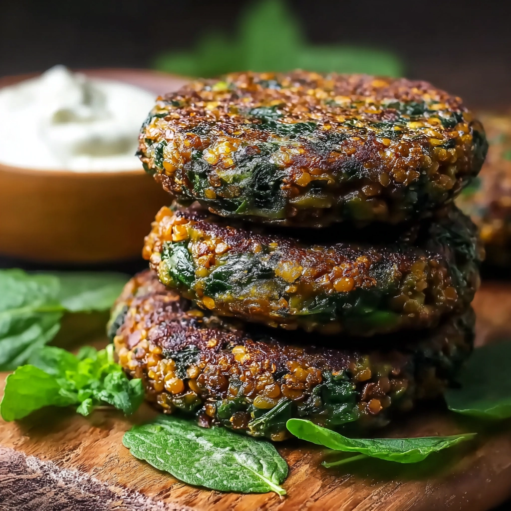 Spinach Lentil Burgers That Are Crispy, Healthy, and Easy 4 Spinach Lentil Burgers