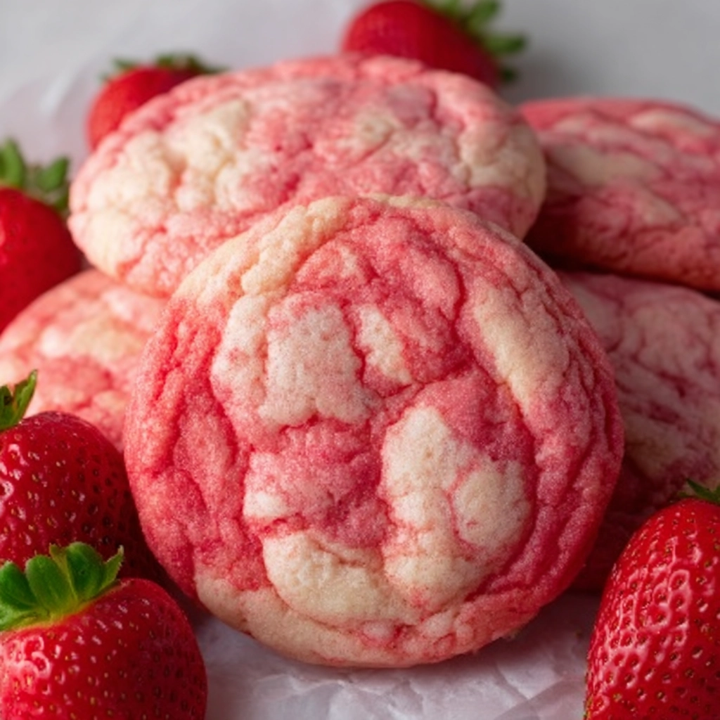 Strawberry Sugar Cookies – Soft & Chewy Vegan Cookies Everyone Loves 4 Strawberry Sugar Cookies