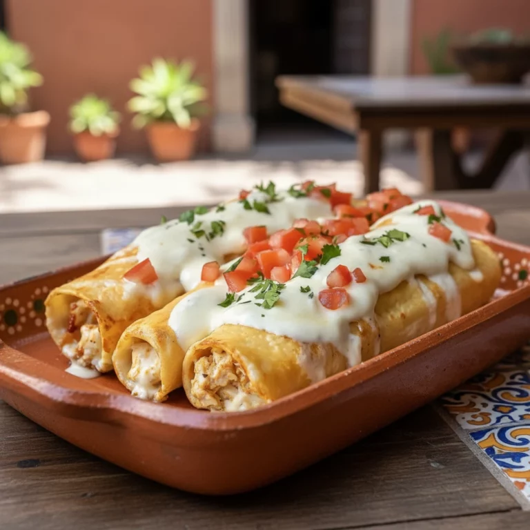 Baked Chicken Taquitos